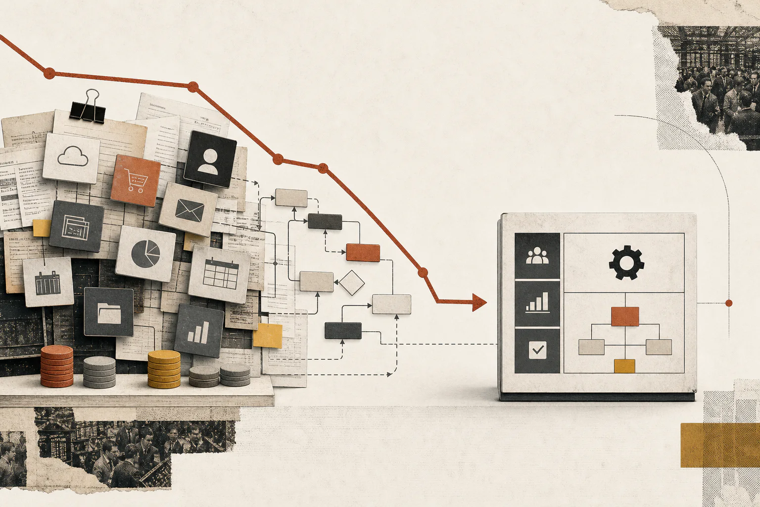 An editorial teardown of a crowded subscription stack collapsing into one company-owned operating system